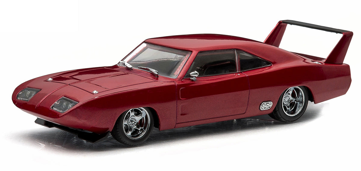 Dom's 1969 Dodge Charger Daytona Maroon "Fast and Furious 6" Movie (2013) 1/43 Diecast Model Car