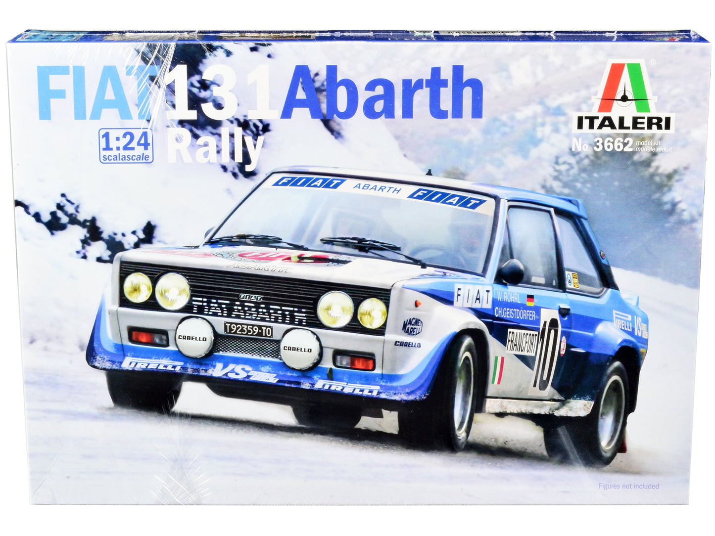 Skill 3 Model Kit Fiat 131 Abarth Rally #10 Winner "Montecarlo Rally" (1980) 1/24 Scale Model