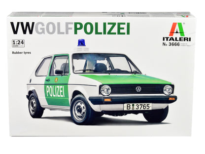Skill 3 Model Kit 1978 Volkswagen Golf "Berlin Polizei (Police) Department" 1/24 Scale Model