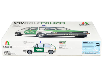 Skill 3 Model Kit 1978 Volkswagen Golf "Berlin Polizei (Police) Department" 1/24 Scale Model
