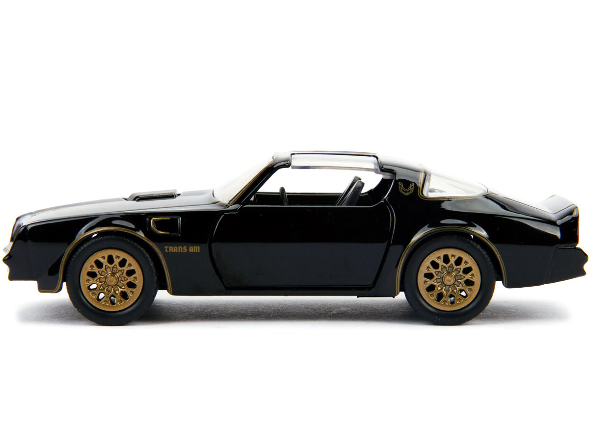 1977 Pontiac Firebird Black "Smokey and the Bandit" (1977) Movie "Hollywood Rides" Series 1/32 Diecast Model Car