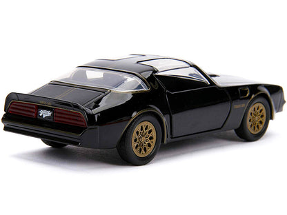 1977 Pontiac Firebird Black "Smokey and the Bandit" (1977) Movie "Hollywood Rides" Series 1/32 Diecast Model Car
