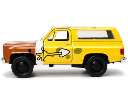 1980 Chevrolet K5 Blazer with SpongeBob SquarePants Diecast Figurine "Hollywood Rides" Series 1/32 Diecast Model Car