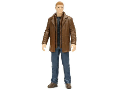 1967 Chevrolet Impala SS Sport Sedan Black and Dean Winchester Diecast Figurine "Supernatural" (2005-2020) TV Series "Hollywood Rides" Series 1/24 Diecast Model Car