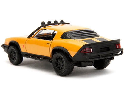 1977 Chevrolet Camaro Off-Road Version Yellow Metallic with Black Stripes "Transformers: Rise of the Beasts" (2023) Movie "Hollywood Rides" Series 1/32 Diecast Model Car