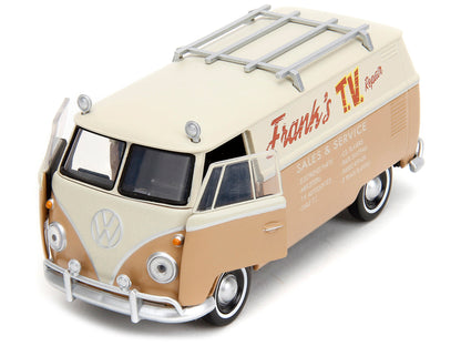 Volkswagen Bus "WheelJack" Tan and Beige "Frank's TV Repair" "Transformers: Rise of the Beasts" (2023) Movie "Hollywood Rides" Series 1/32 Diecast Model Car