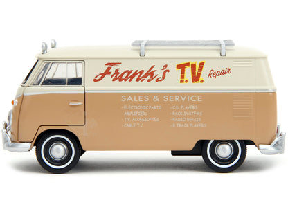 Volkswagen Bus "WheelJack" Tan and Beige "Frank's TV Repair" "Transformers: Rise of the Beasts" (2023) Movie "Hollywood Rides" Series 1/32 Diecast Model Car