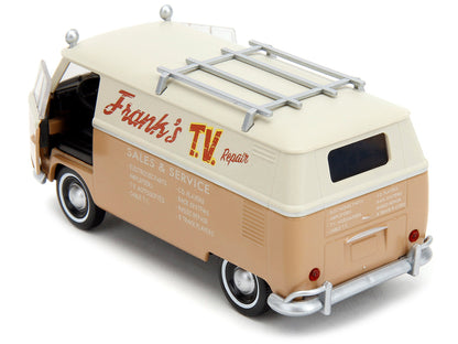 Volkswagen Bus "WheelJack" Tan and Beige "Frank's TV Repair" "Transformers: Rise of the Beasts" (2023) Movie "Hollywood Rides" Series 1/32 Diecast Model Car