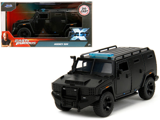 Agency SUV Matt Black "Fast X" (2023) Movie "Fast & Furious" Series 1/32 Diecast Model Car