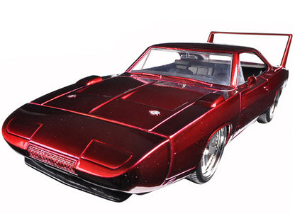 1969 Dodge Charger Daytona Red "Fast & Furious 7" (2015) Movie 1/24 Diecast Model Car