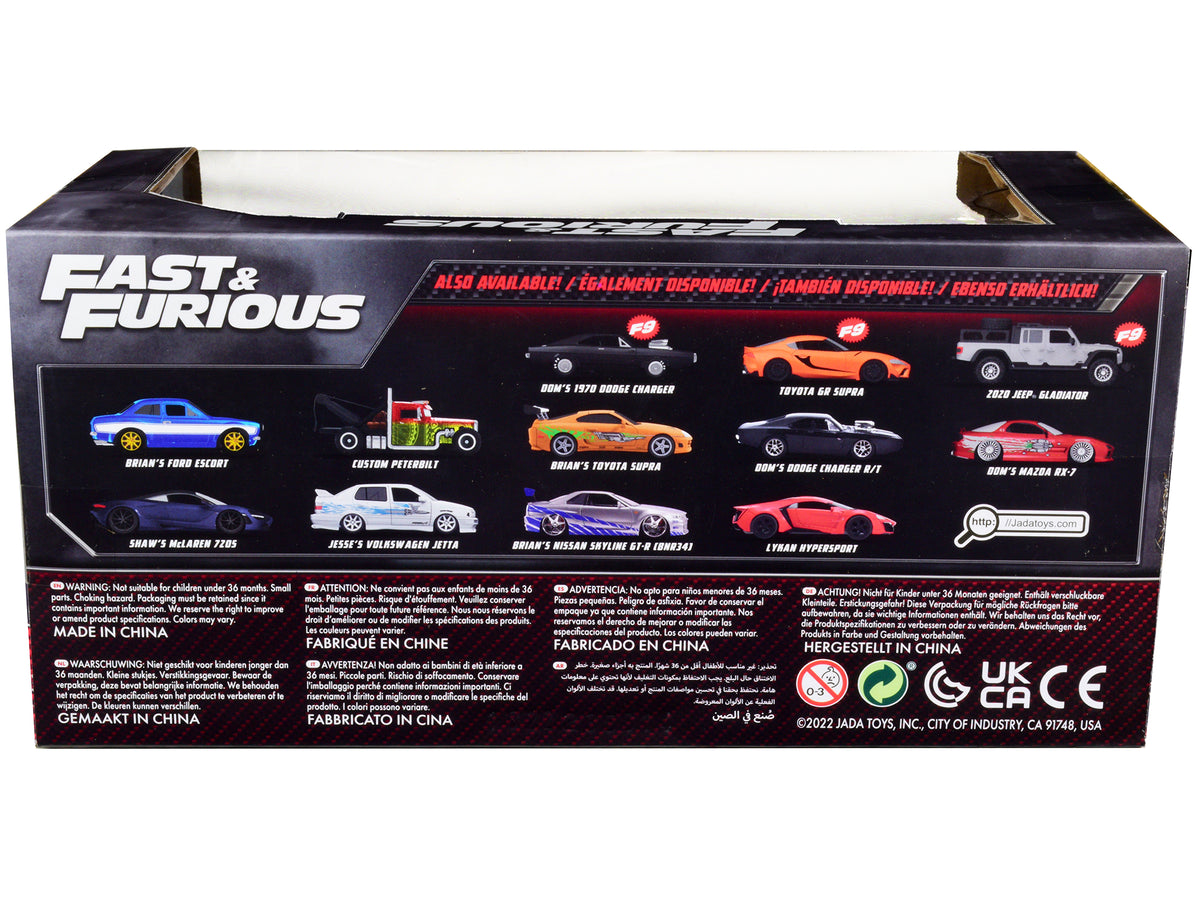 Brian's Toyota Supra Orange "Fast & Furious" Movie 1/24 Diecast Model
