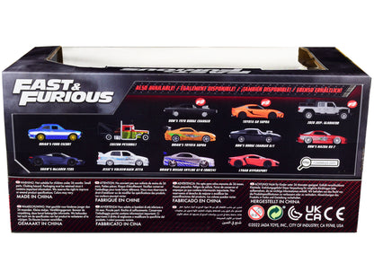 Brian's Toyota Supra Orange "Fast & Furious" Movie 1/24 Diecast Model