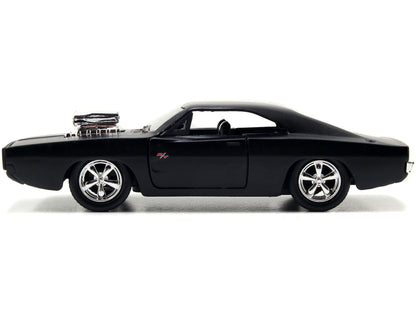 Dom's Dodge Charger R/T Matt Black "Fast & Furious" Movie 1/32 Diecast Model Car