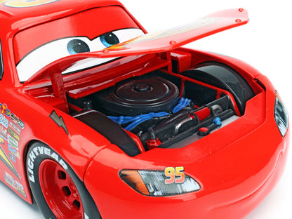 Lightning McQueen #95 Red with Extra Wheels Disney & Pixar "Cars" Movie "Hollywood Rides" Series Diecast Model Car
