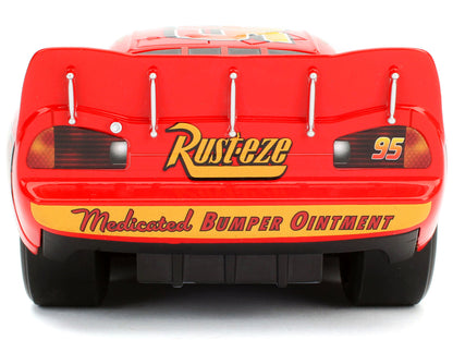 Lightning McQueen #95 Red with Extra Wheels Disney & Pixar "Cars" Movie "Hollywood Rides" Series Diecast Model Car