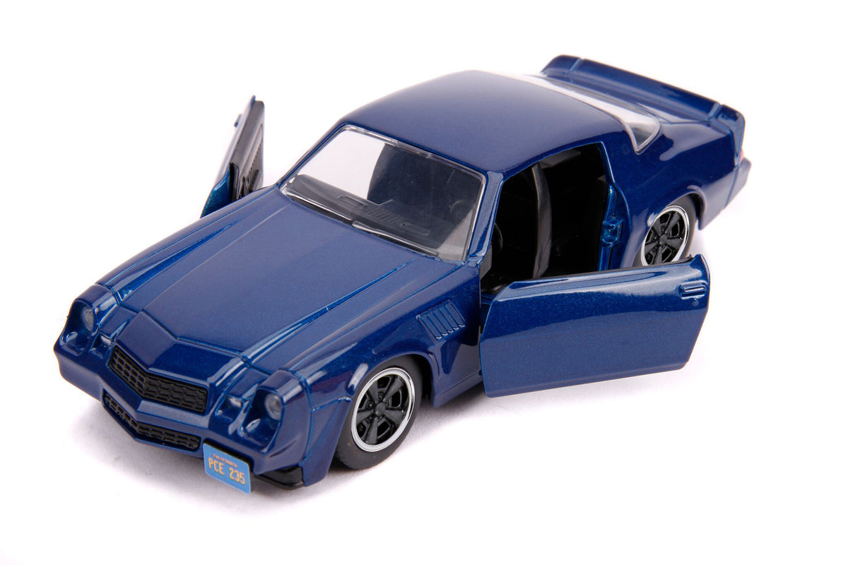 Billy's Chevrolet Camaro Z28 Metallic Dark Blue "Stranger Things" (2016) TV Series "Hollywood Rides" 1/32 Diecast Model Car