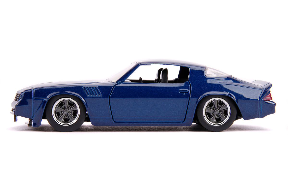 Billy's Chevrolet Camaro Z28 Metallic Dark Blue "Stranger Things" (2016) TV Series "Hollywood Rides" 1/32 Diecast Model Car