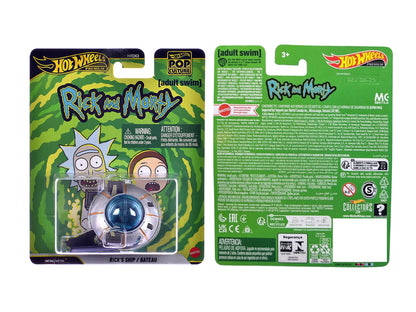 Rick's Ship Silver "Rick and Morty" (2013-Current) TV Series "Pop Culture" Series Diecast Model Car