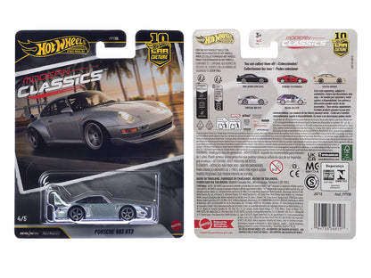 Porsche 993 GT2 Gray Metallic "Modern Classics" Series Diecast Model Car