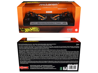 "McLaren Formula 1 Team" Formula One F1 World Championship (2025) 2 Piece Set Diecast Model Cars