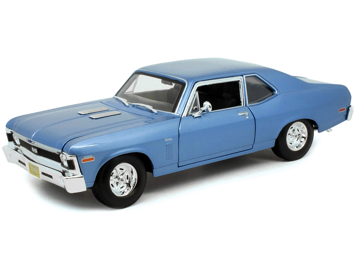 1970 Chevrolet Nova SS Coupe Blue Metallic 1/18 Diecast Model Car