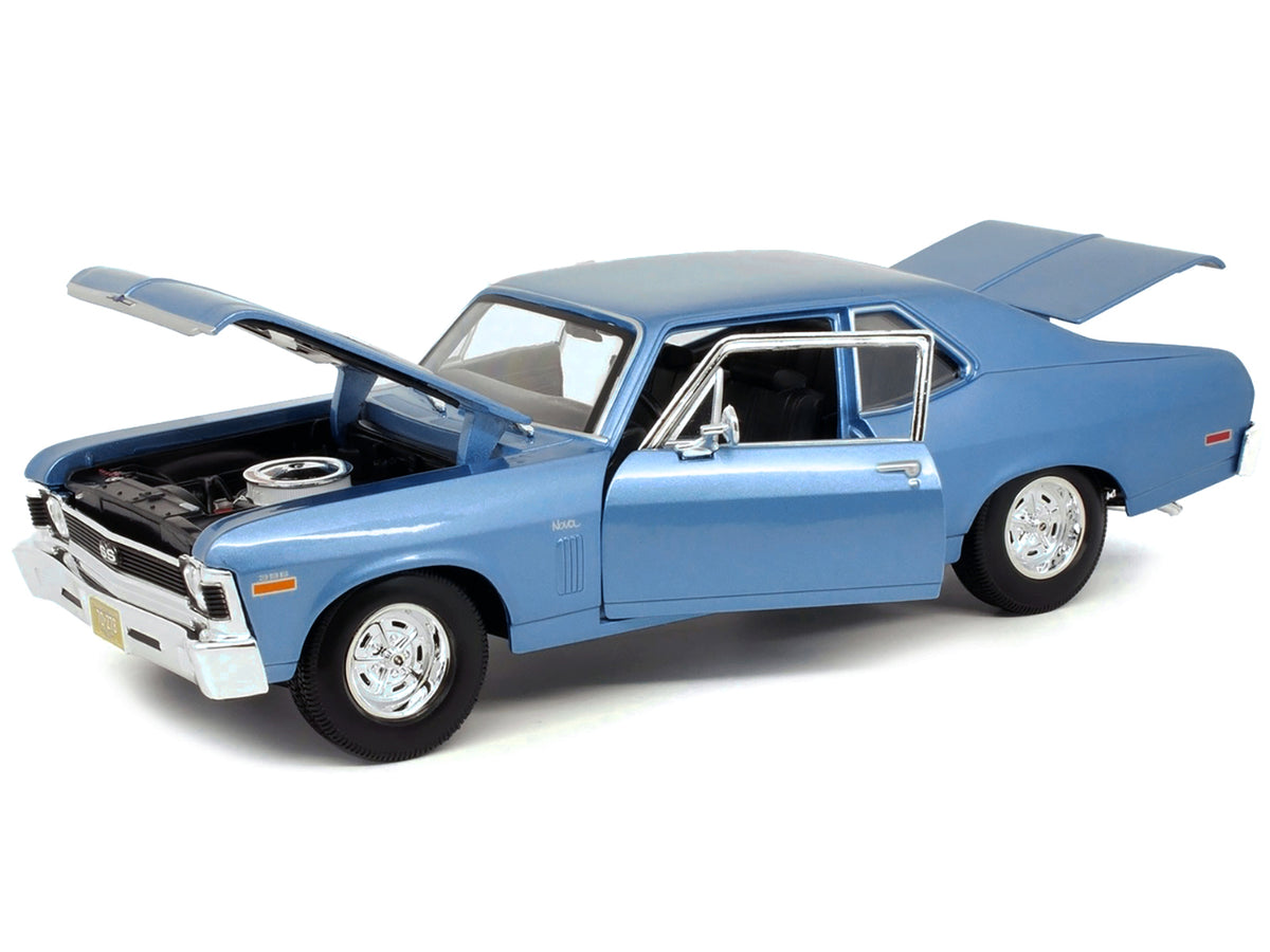 1970 Chevrolet Nova SS Coupe Blue Metallic 1/18 Diecast Model Car