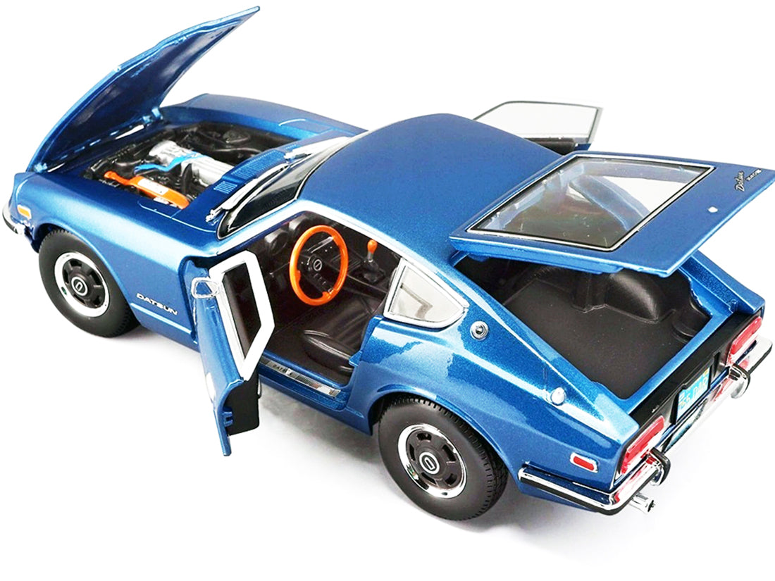 1971 Datsun 240z Blue Metallic 1/18 Diecast Model Car