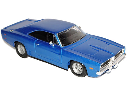 1969 Dodge Charger R/T Hemi Blue 1/25 Diecast Model Car
