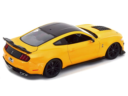2020 Ford Mustang Shelby GT500 Yellow with Black Top "Special Edition" 1/18 Diecast Model Car