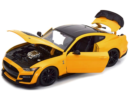 2020 Ford Mustang Shelby GT500 Yellow with Black Top "Special Edition" 1/18 Diecast Model Car
