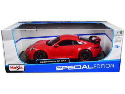 2022 Porsche 911 GT3 Red "Special Edition" 1/18 Diecast Model Car