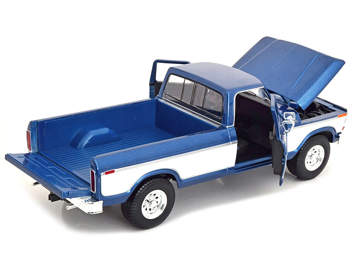 1979 Ford F-150 Ranger Pickup Truck Blue Metallic and Cream "Special Edition" 1/18 Diecast Model Car