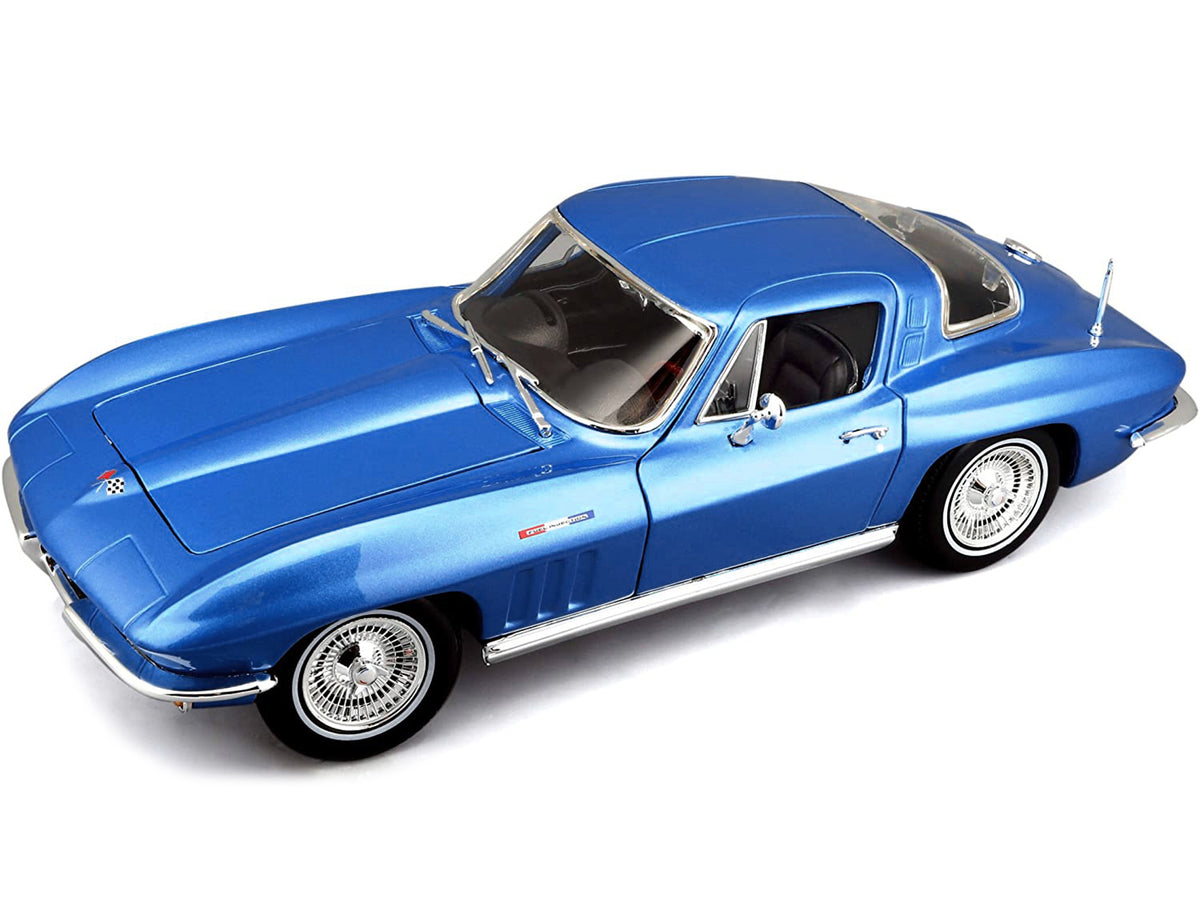 1965 Chevrolet Corvette Blue Metallic 1/18 Diecast Model Car
