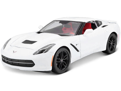 2014 Chevrolet Corvette Stingray C7 Z51 White 1/18 Diecast Model Car