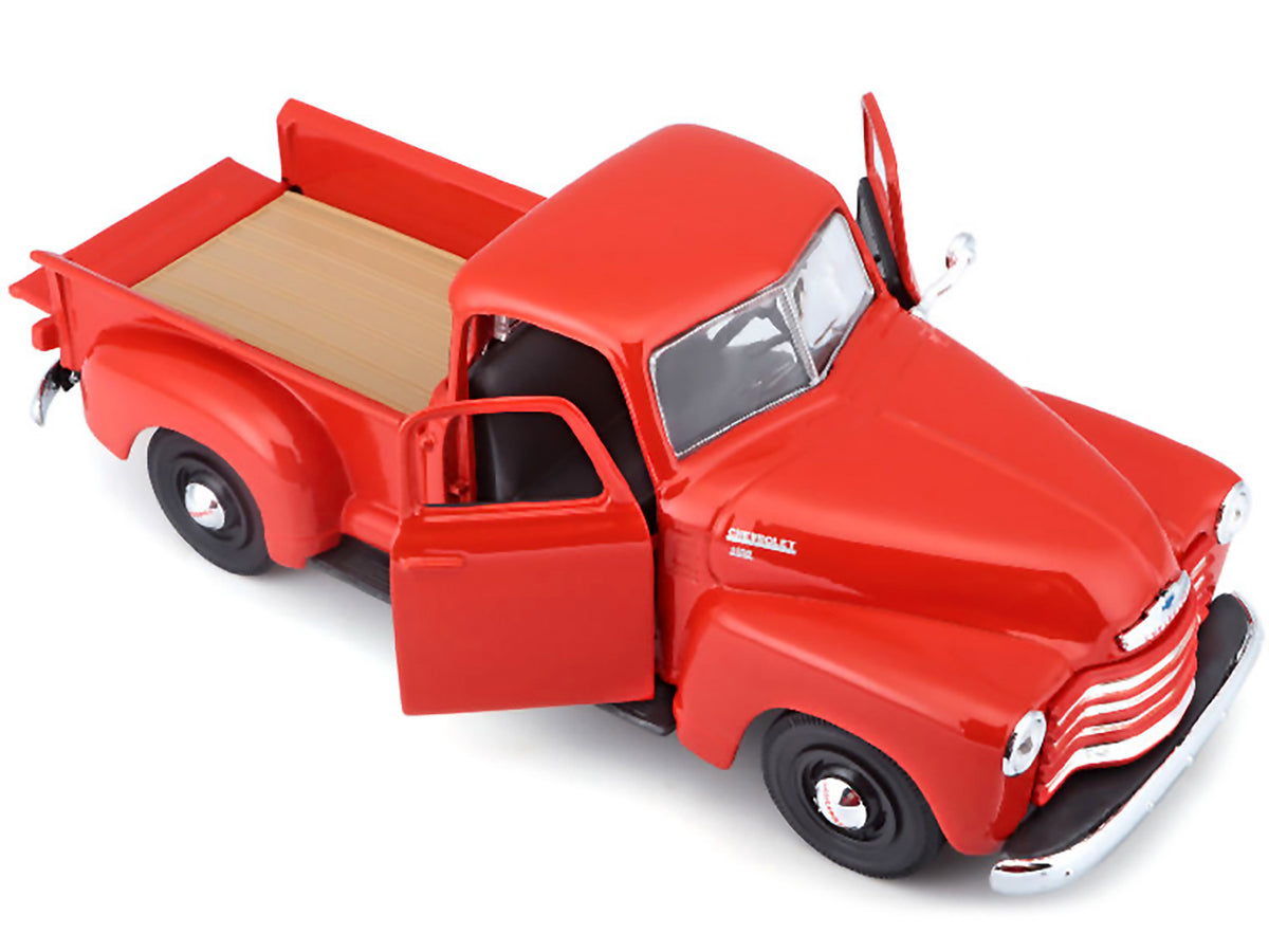 1950 Chevrolet 3100 Pickup Truck Omaha Orange 1/25 Diecast  Model Car