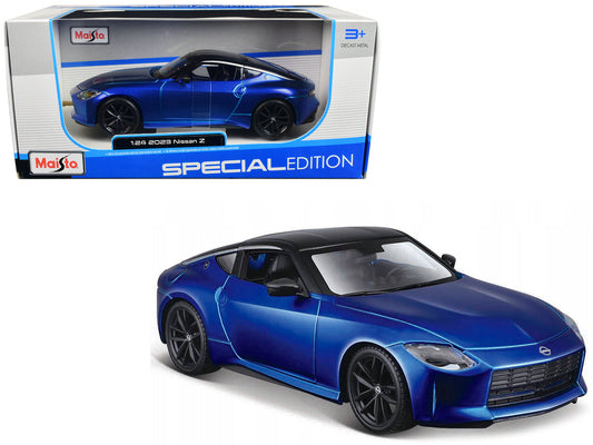 2023 Nissan Z Blue Metallic with Black Top "Special Edition" Series 1/24 Diecast Model Car
