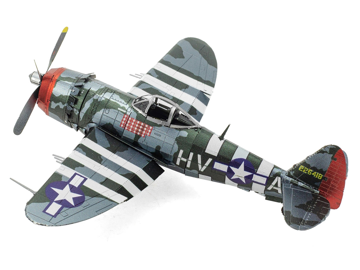 Model Kit Republic P-47 Thunderbolt Fighter Aircraft "The Jug" United States Army Air Forces (Moderate Difficulty) Steel Model