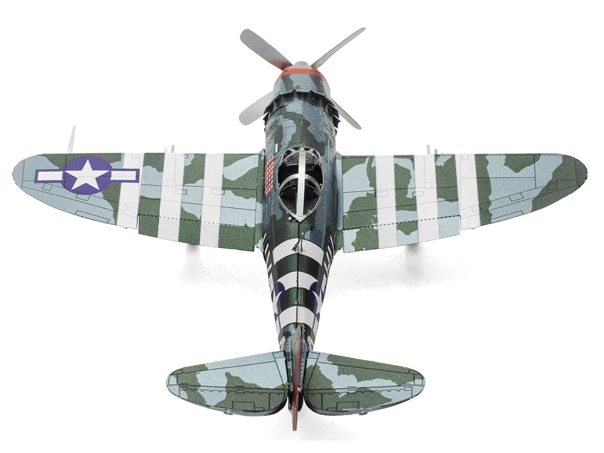 Model Kit Republic P-47 Thunderbolt Fighter Aircraft "The Jug" United States Army Air Forces (Moderate Difficulty) Steel Model