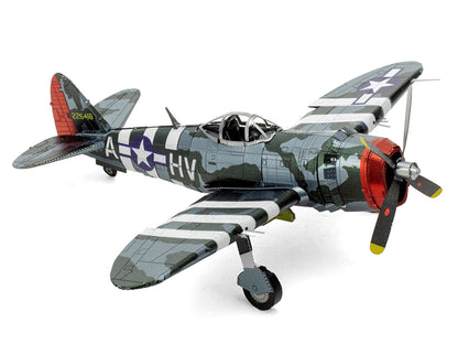 Model Kit Republic P-47 Thunderbolt Fighter Aircraft "The Jug" United States Army Air Forces (Moderate Difficulty) Steel Model