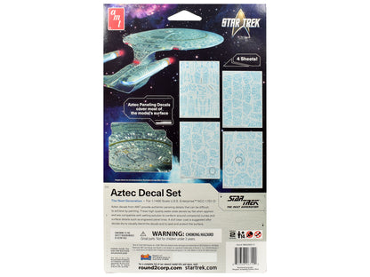 "Star Trek: The Next Generation" U.S.S. Enterprise NCC-1701-D Aztec Decal Set 1/1400 Scale