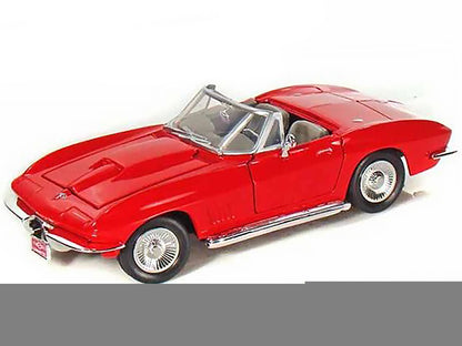 1967 Chevrolet Corvette Convertible Red 1/24 Diecast Model Car