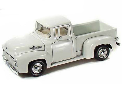 1956 Ford F-100 Pickup Truck White 1/24 Diecast Model Car