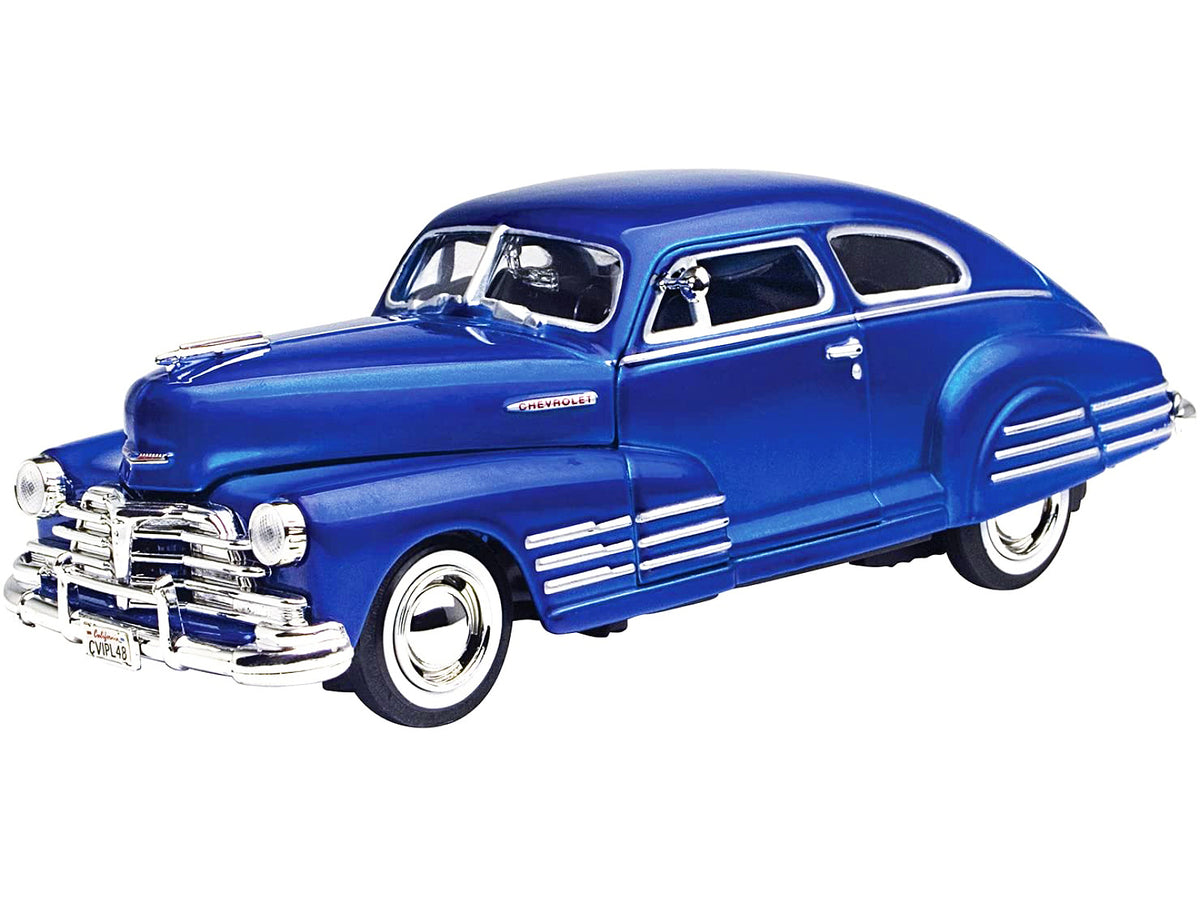 1948 Chevrolet Aerosedan Fleetline Blue 1/24 Diecast Model Car