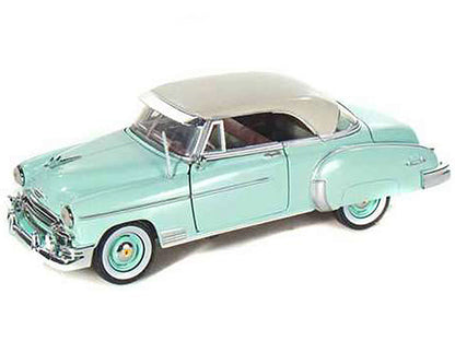 1950 Chevrolet Bel Air Green with Cream Top 1/24 Diecast Model Car