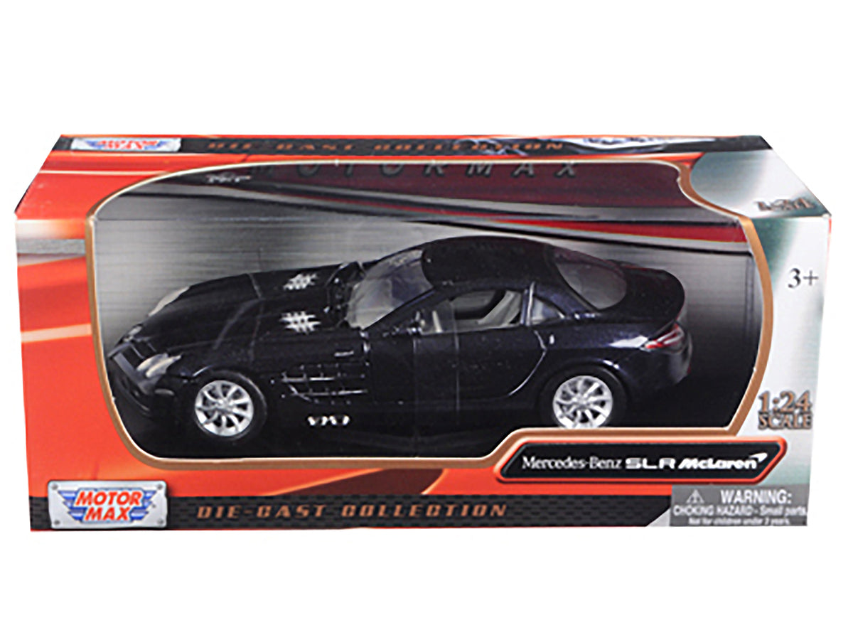 Mercedes Mclaren SLR Metallic Black 1/24 Diecast Model Car