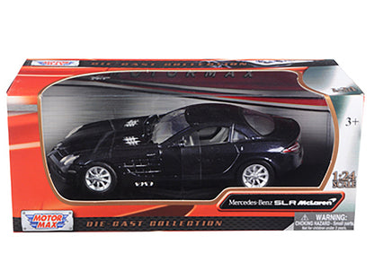 Mercedes Mclaren SLR Metallic Black 1/24 Diecast Model Car