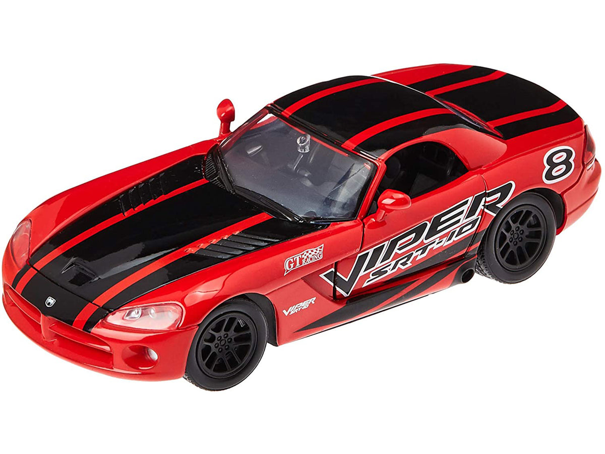 2003 Dodge Viper SRT-10 #8 Red with Black Stripes "GT Racing" Series 1/24 Diecast Model Car