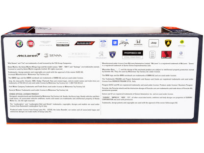 2020 Chevrolet Corvette C8 Stingray Blue with Silver Racing Stripes "Timeless Legends" 1/24 Diecast Model Car