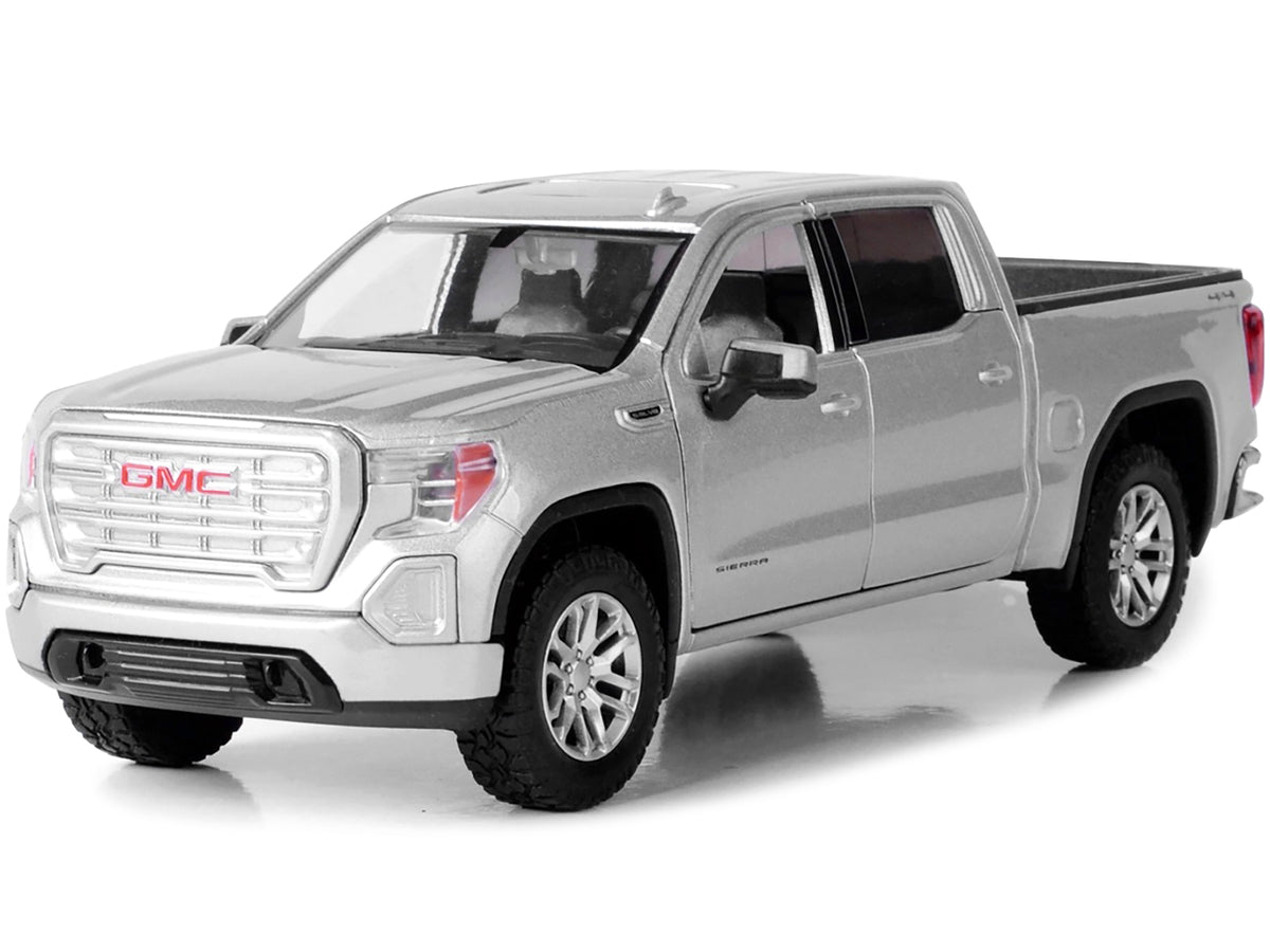 2019 GMC Sierra 1500 SLT Crew Cab Pickup Truck Silver Metallic 1/24-1/27 Diecast Model Car