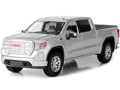 2019 GMC Sierra 1500 SLT Crew Cab Pickup Truck Silver Metallic 1/24-1/27 Diecast Model Car